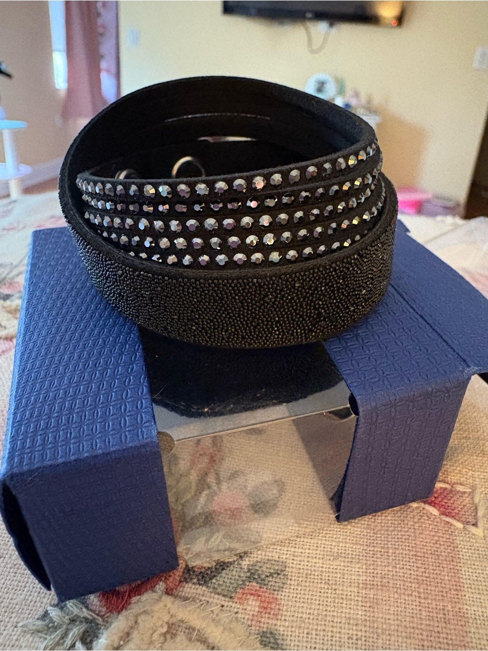 Swarovski Black Crystal Wrap Belt
